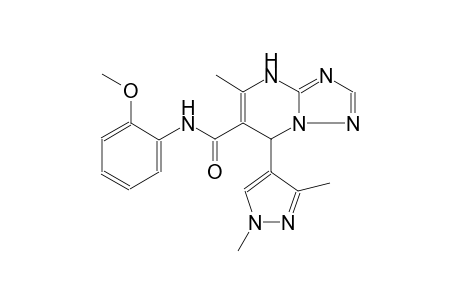 7-(1,3-dimethyl-1H-pyrazol-4-yl)-N-(2-methoxyphenyl)-5-methyl-4,7-dihydro[1,2,4]triazolo[1,5-a]pyrimidine-6-carboxamide