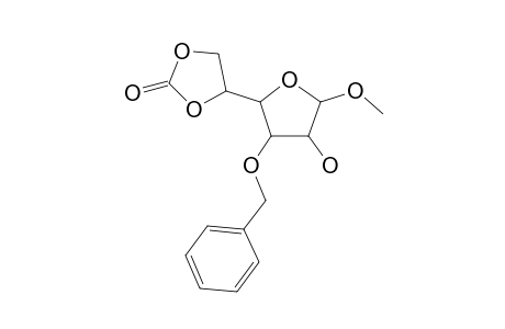 Methyl 3-o-benzyl-alpha-D-glucofuranoside 5,6-carbonate