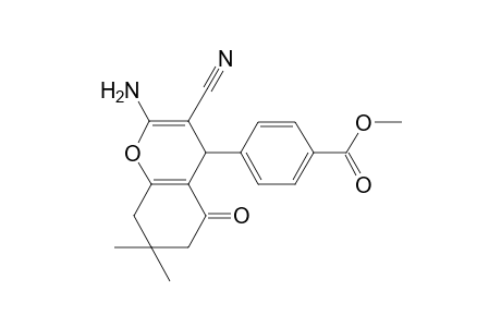 methyl 4-(2-amino-3-cyano-7,7-dimethyl-5-oxo-5,6,7,8-tetrahydro-4H-chromen-4-yl)benzoate