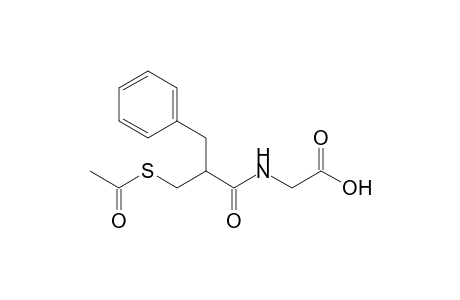 (3-(acetylthio)-2-benzylpropanoyl)glycine