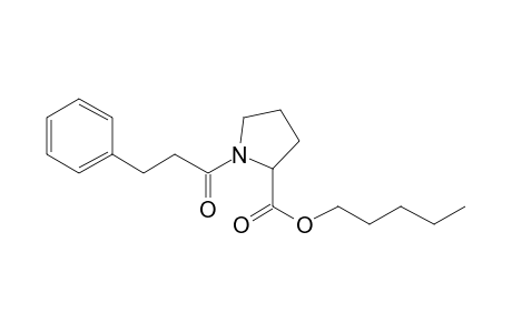 L-Proline, N-(3-phenylpropionyl)-, pentyl ester