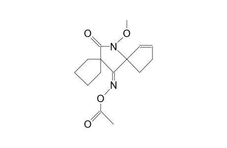 6-ACETOXYIMINO-12-METHOXY-12-AZADISPIRO-[4.1.4.2]-TRIDEC-8-ENE-13-ONE