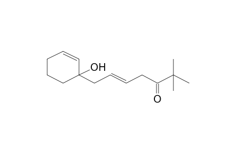 7-(1-Hydroxy-cyclohex-2-enyl)-2,2-dimethyl-hept-5-en-3-one