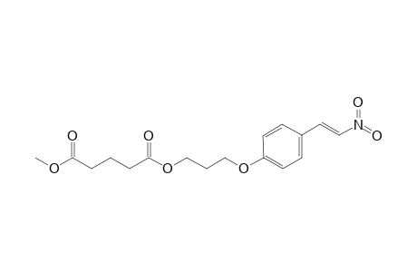 METHYL-3-[4-[(E)-2-NITROETHENYL]-PHENYLOXY]-PROPYL-PENTANEDIOATE