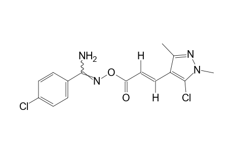 trans-p-chloro-O-[3-(5-chloro-1,3-dimethylpyrazol-4-yl)acryloyl]benzamidoxime