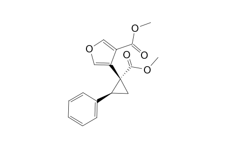 4-[(1R,2S)-1-carbomethoxy-2-phenyl-cyclopropyl]furan-3-carboxylic acid methyl ester