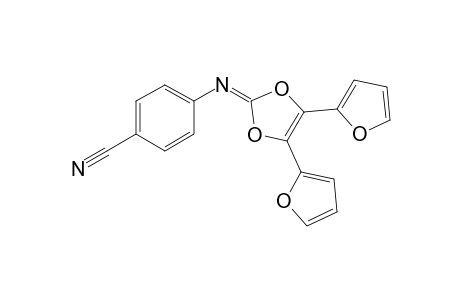 2-(4-Cyanophenylimino)-4,5-di(2-furyl)-1,3-dioxole