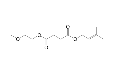 Succinic acid, 3-methylbut-2-en-1-yl 2-methoxyethyl ester