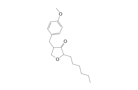 2-Hexyl-4-[(p-methoxyphenyl)methyl]-4,5-dihydrofuran-3(2H)-one