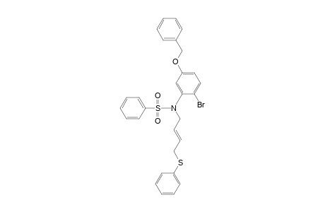 Benzenesulfonamide, N-[2-bromo-5-(phenylmethoxy)phenyl]-N-[4-(phenylthio)-2-butenyl]-, (E)-