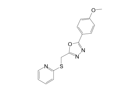 2-(4-Methoxyphenyl)-5-[(2-pyridyl)thio]methyl-1,3,4-oxadiazole