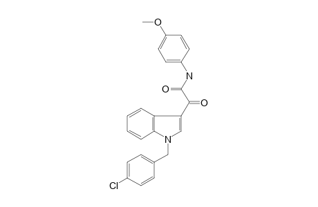 1H-Indole-3-acetamide, 1-[(4-chlorophenyl)methyl]-N-(4-methoxyphenyl)-.alpha.-oxo-