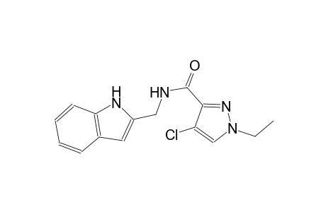 4-chloro-1-ethyl-N-(1H-indol-2-ylmethyl)-1H-pyrazole-3-carboxamide