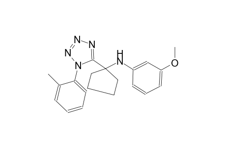 3-methoxy-N-{1-[1-(2-methylphenyl)-1H-tetraazol-5-yl]cyclopentyl}aniline