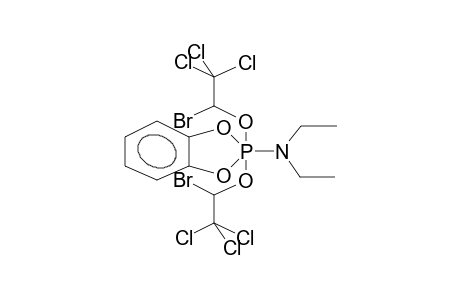 2-DIETHYLAMINO-2,2-BIS(1-BROMO-2,2,2-TRICHLOROETHOXY)-4,5-BENZO-1,3,2-DIOXAPHOSPHOLANE