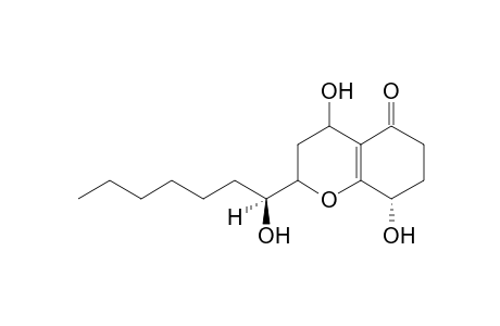 (1'S,4S) 4,8-Dihydroxy-2-(1'-hydroxyheptyl)-2,3,4,6,7,8-hexahydrobenzopyran-5-one