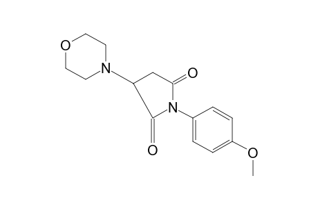 N-(p-methoxyphenyl)-2-morpholinosuccinimide