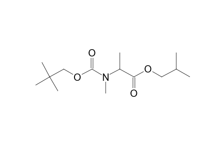 Alanine, N-methyl-N-neopentyloxycarbonyl-, isobutyl ester