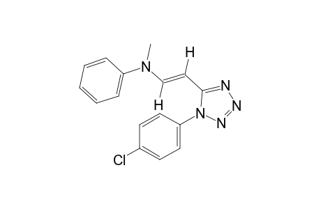 trans-1-(p-chlorophenyl)-5-[2-(N-methylanilino)vinyl]-1H-tetrazole