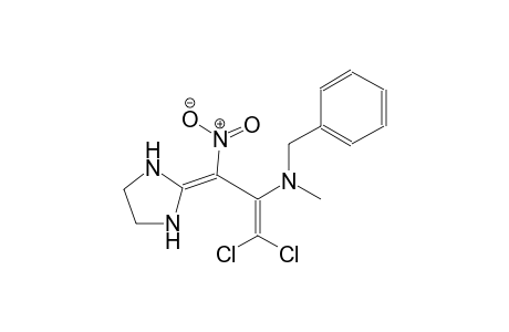 N-benzyl-1,1-dichloro-3-(2-imidazolidinylidene)-N-methyl-3-nitro-1-propen-2-amine