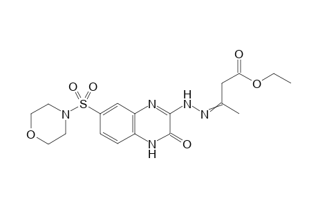 thyl-3-(2-(7-(morpholinosulfonyl)-3-oxo-3,4-dihydroquinoxalin-2-yl)hydrazineylidene) Butanoate