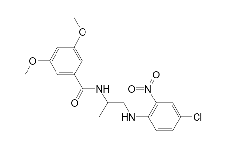 benzamide, N-[2-[(4-chloro-2-nitrophenyl)amino]-1-methylethyl]-3,5-dimethoxy-