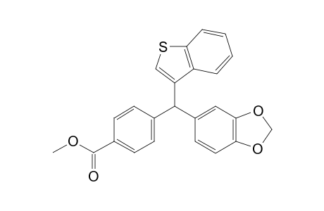 methyl 4-(benzo[b]thiophen-3-yl(benzo[d][1,3]dioxol-5-yl)methyl)benzoate