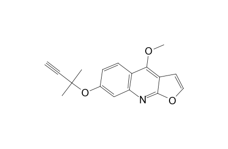 7-[(1,1-Dimethyl-2-propynyl)oxy]-4-methoxyfuro[2,3-b]quinoline