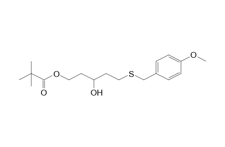 2,2-Dimethylpropionic acid, 3-hydroxy-5-(4-methoxybenzylthio)pentyl ester