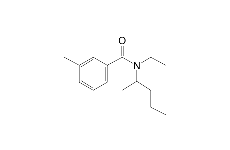 Benzamide, 3-methyl-N-(2-pentyl)-N-ethyl-