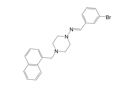 1-piperazinamine, N-[(E)-(3-bromophenyl)methylidene]-4-(1-naphthalenylmethyl)-