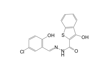 N'-[(E)-(5-chloro-2-hydroxyphenyl)methylidene]-3-hydroxy-1-benzothiophene-2-carbohydrazide