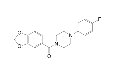 1-(1,3-Benzodioxol-5-ylcarbonyl)-4-(4-fluorophenyl)piperazine