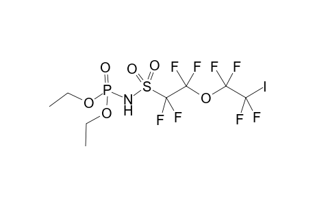 Diethyl N-1,1,2,2-tetrafluoro-2-(1,1,2,2-tetrafluoro-2-iodoethoxy)-ethanesulfonyl phosphoramidate