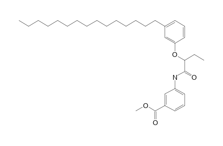 Benzoic acid, 3-[[1-oxo-2-(3-pentadecylphenoxy)butyl]amino]-, methyl ester