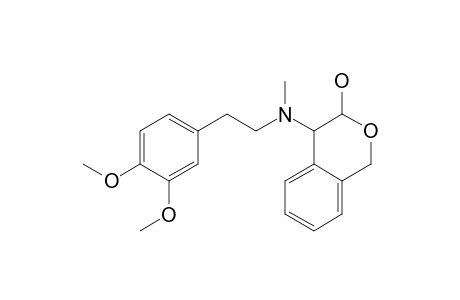 1H-2-Benzopyran-3-ol, 4-[[2-(3,4-dimethoxyphenyl)ethyl]methylamino]-3,4-dihydro-