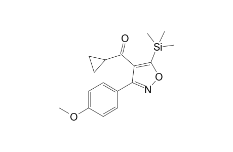 Cyclopropyl[3-(4-methoxyphenyl)-5-(trimethylsilyl)isoxazol-4-yl]methanone