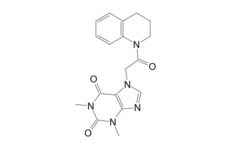 7-[2-(3,4-dihydro-1(2H)-quinolinyl)-2-oxoethyl]-1,3-dimethyl-3,7-dihydro-1H-purine-2,6-dione