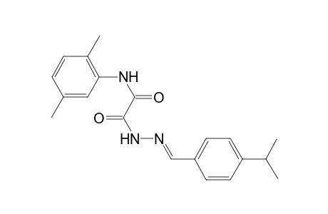Oxalic acid monoamide monohydrazide, N-(2,5-dimethylphenyl)-N''-(4-isopropylbenzylideno)-