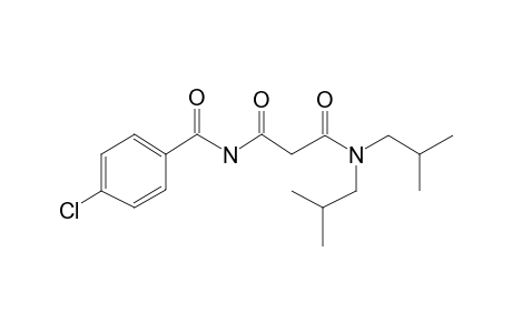 Benzamide, 4-chloro-N-(2-diisobutylcarbamoylacetyl)-