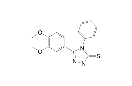 1,2,4-Triazole-3(2H)-thione, 5-(3,4-dimethoxyphenyl)-4-phenyl-3,4-dihydro-