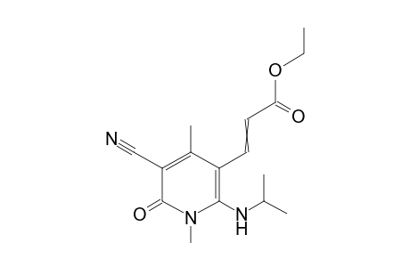 3-Cyano-5-ethoxycarbonylvinyl-6-iso-propylamino-1,4-dimethyl-(1H)-pyridine-2-one