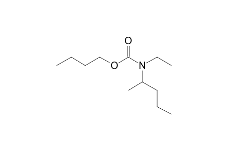 Carbonic acid, monoamide, N-(2-pentyl)-N-ethyl-, butyl ester