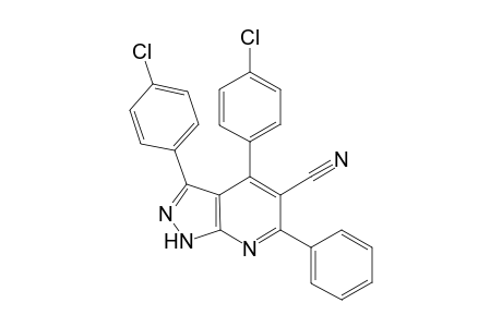 3,4-BIS-(4-CHLOROPHENYL)-5-CYANO-6-PHENYL-1H-PYRAZOLO-[3,4-B]-PYRIDINE