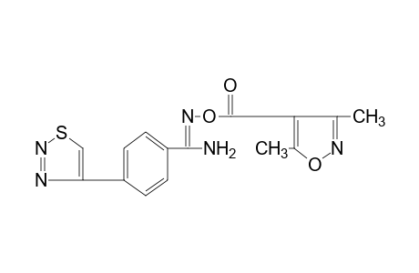 O-[(3,5-dimethyl-4-isoxazolyl)carbonyl]-p-(1,2,3-thiadiazol-4-yl)benzamidoxime