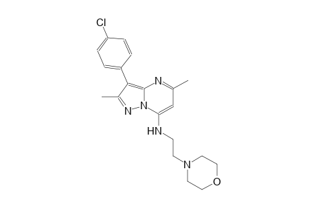 3-(4-chlorophenyl)-2,5-dimethyl-N-[2-(4-morpholinyl)ethyl]pyrazolo[1,5-a]pyrimidin-7-amine