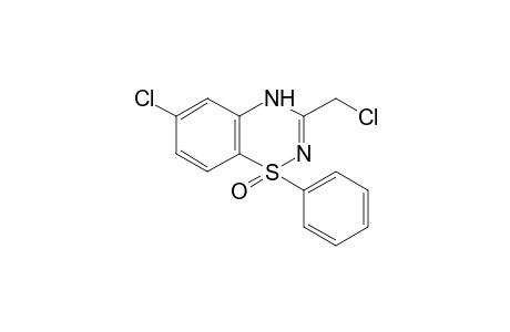 6-chloro-3-(chloromethyl)-3,4-dihydro-1-phenyl-1H-1,2,4-benzothiadiazine