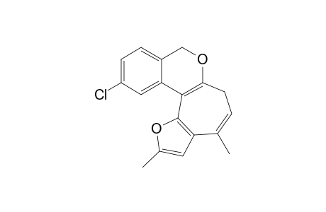 11-Chloro-2,4-dimethylfuro[2',3':3,4]cyclohepta[1,2-c](6,8-H)-isochromene