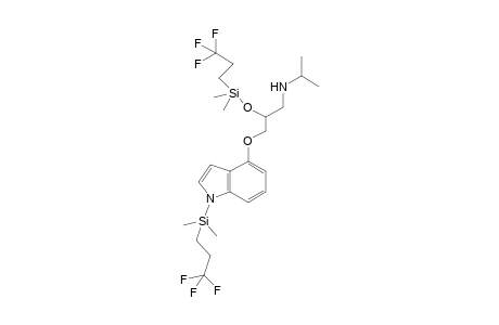 3-((1-(dimethyl(3,3,3-trifluoropropyl)silyl)-1H-indol-4-yl)oxy)-2-((dimethyl(3,3,3-trifluoropropyl)silyl)oxy)-N-isopropylpropan-1-amine