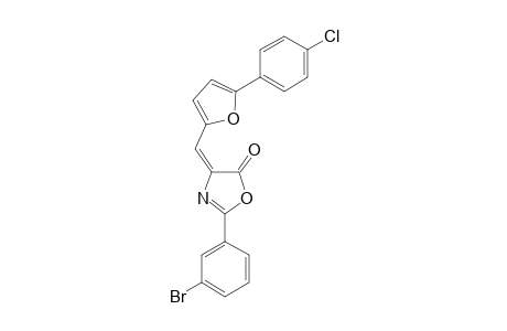 2-(3-Bromophenyl)-4-[2-(4-chlorophenyl)-5-furylmethylene]-4,5-